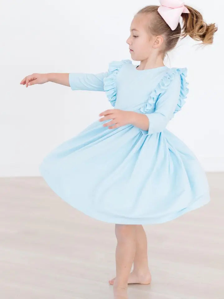 Mila & Rose Bluebird Ruffle Twirl Dress