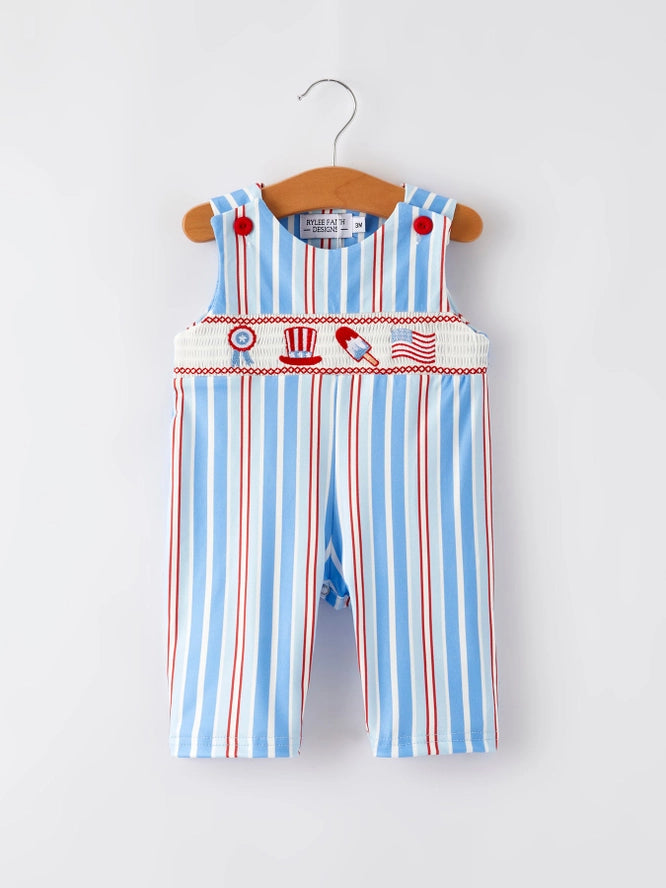 Patriotic Parade Smocked Jon Jon