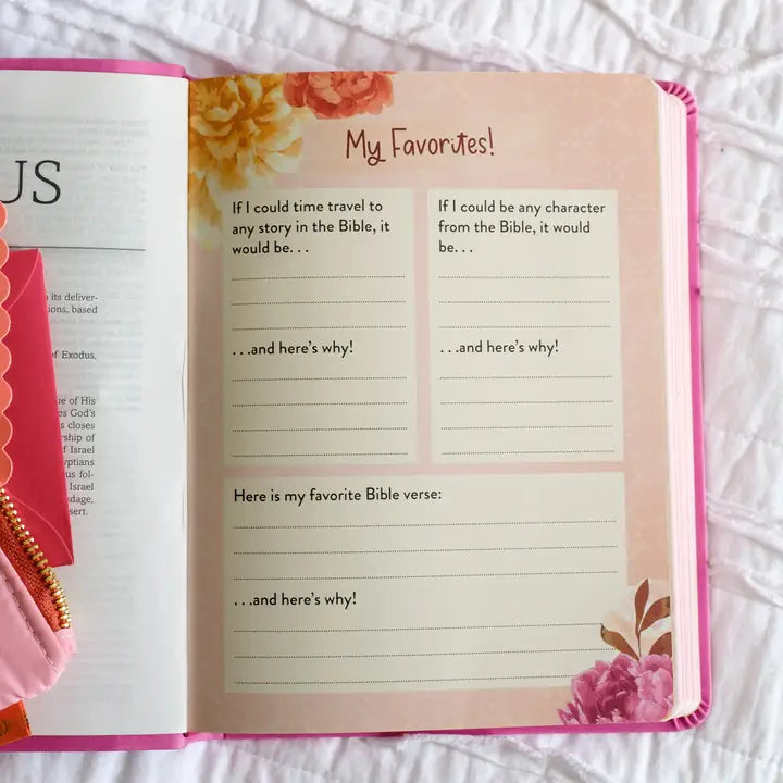 My Bible Skjv For Girls (Pink and Gold Florals)