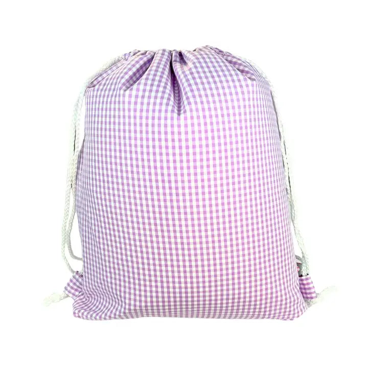 Lilac Gingham Sling Backpack | Mint