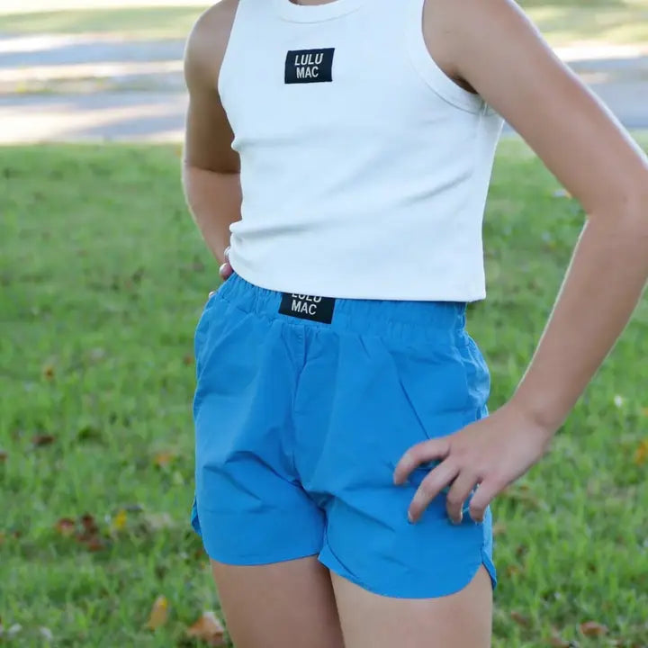 LULU MAC Teal Shorts (kids)