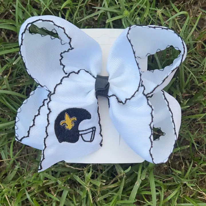 Black & Gold Team Hairbow