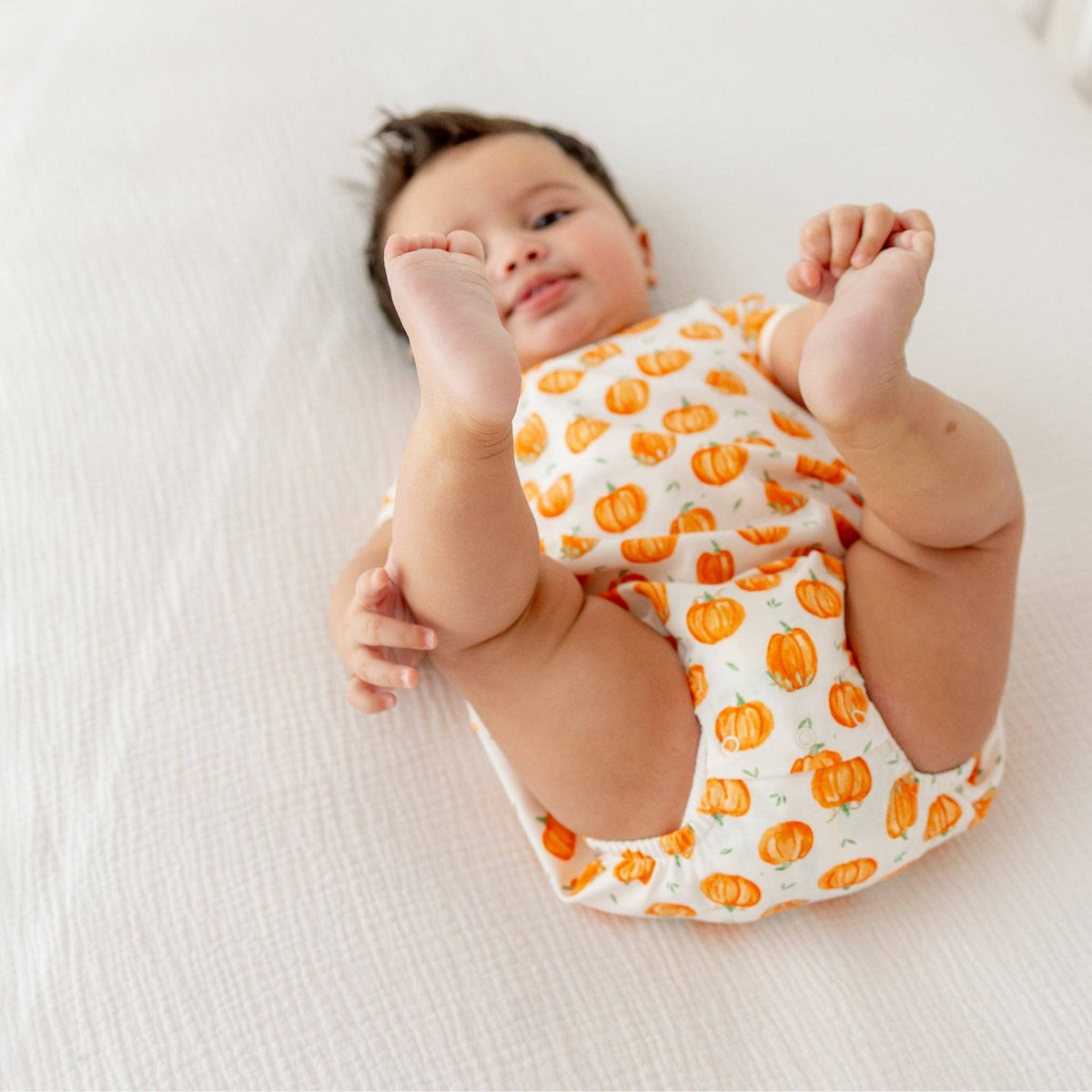 Pumpkin Grove Baby Boy Short Sleeve Bubble