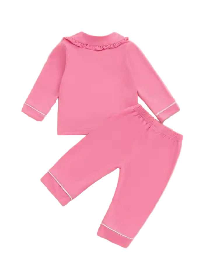 Pink Bow Pajama Set