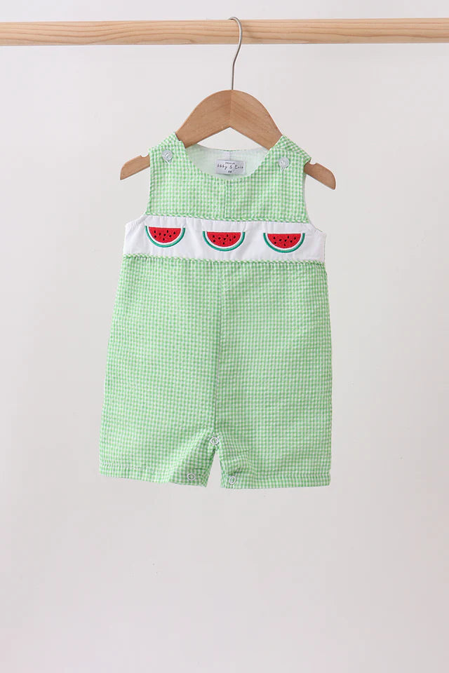 Green watermelon embroidery jonjon