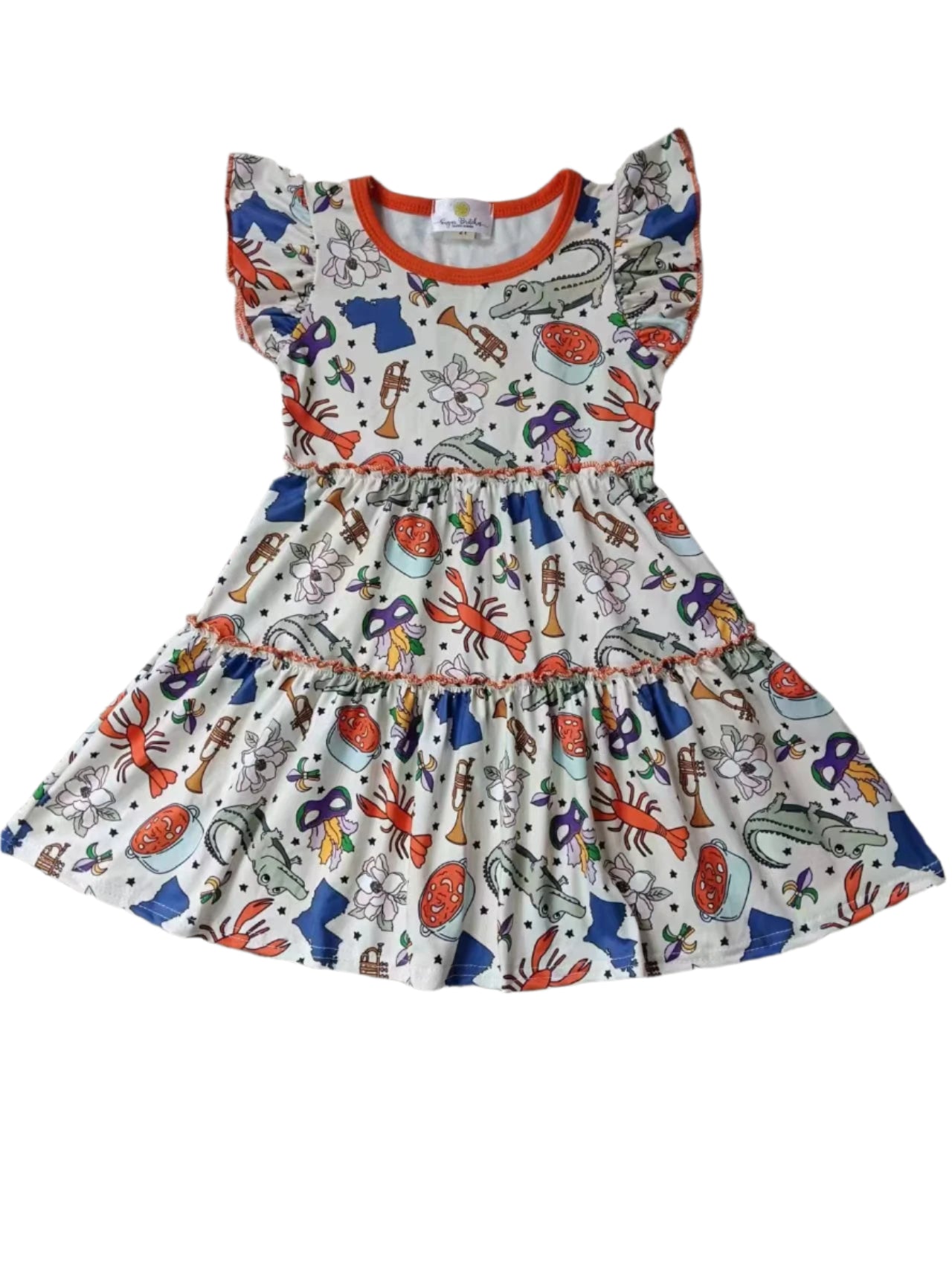 Louisiana Lagniappe Tiered Dress