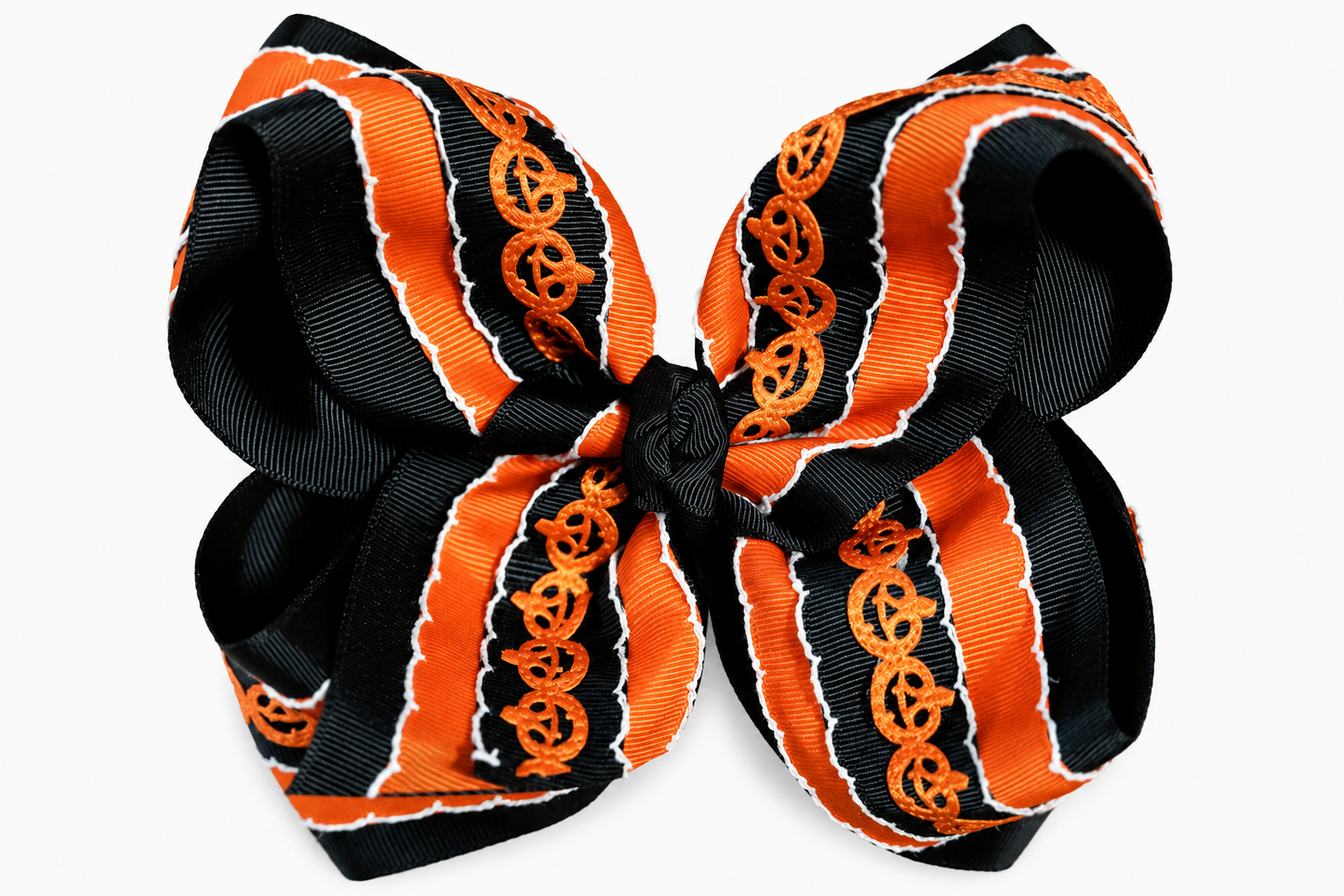 Jack-O-Lantern 6" Bow