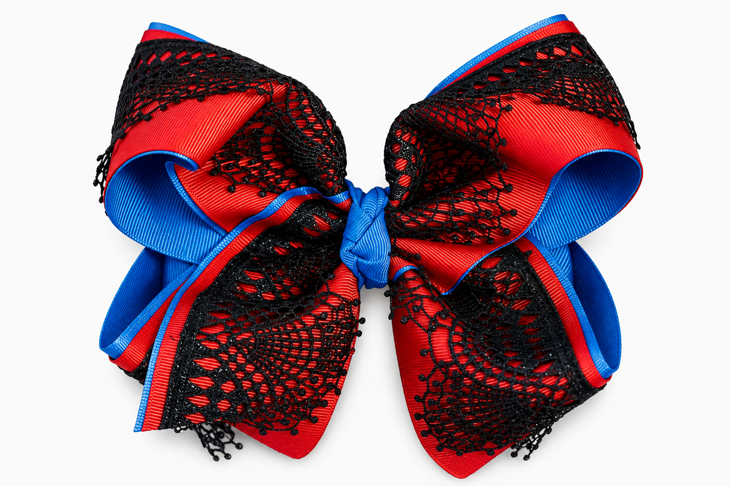 Red/Blue Spider Girl Bow