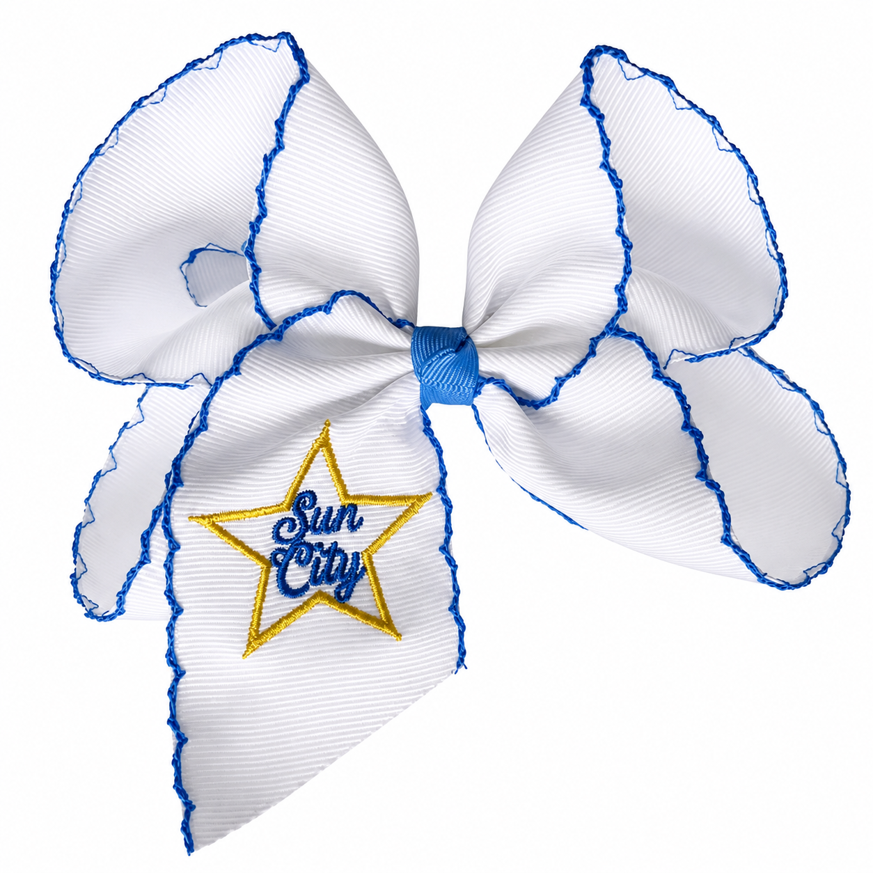 (PREORDER) STARS 6" Moonstitch Bow (Shade of Blue will be more Royal)