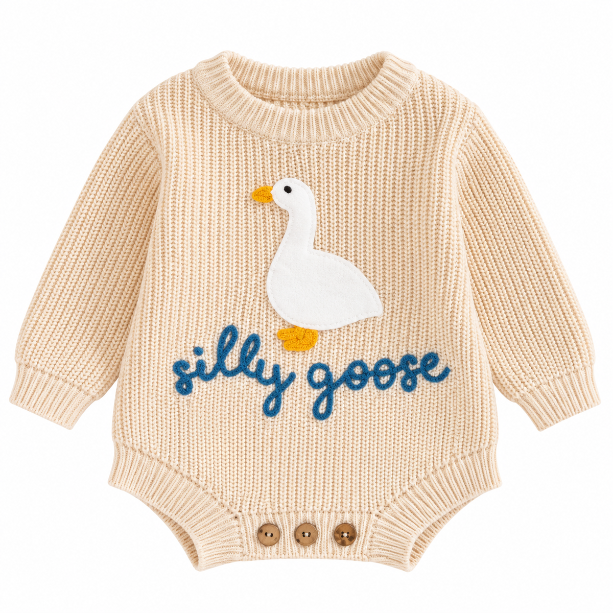 Silly Goose Oversized Sweater Romper
