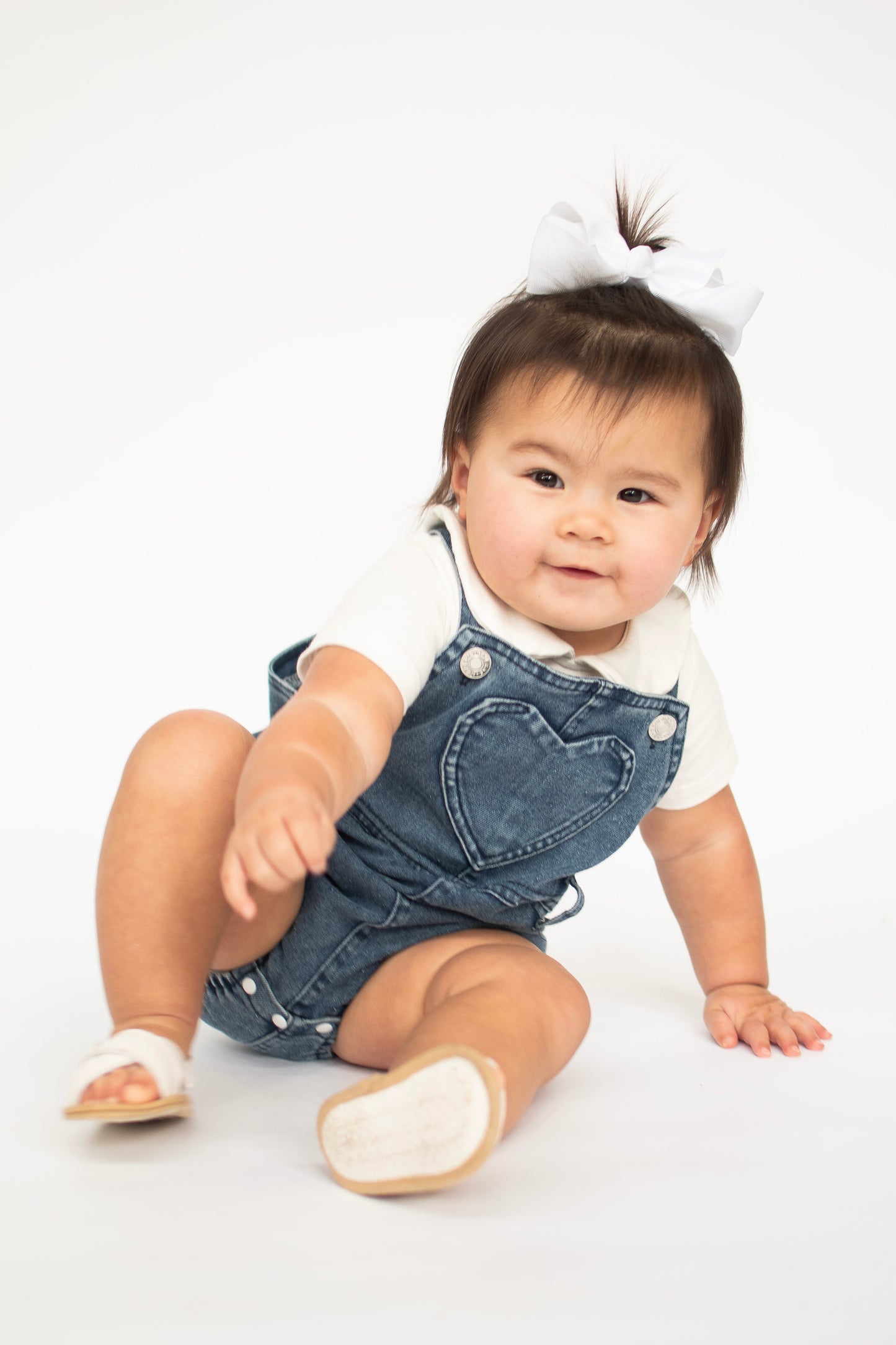Sweetheart Denim Romper
