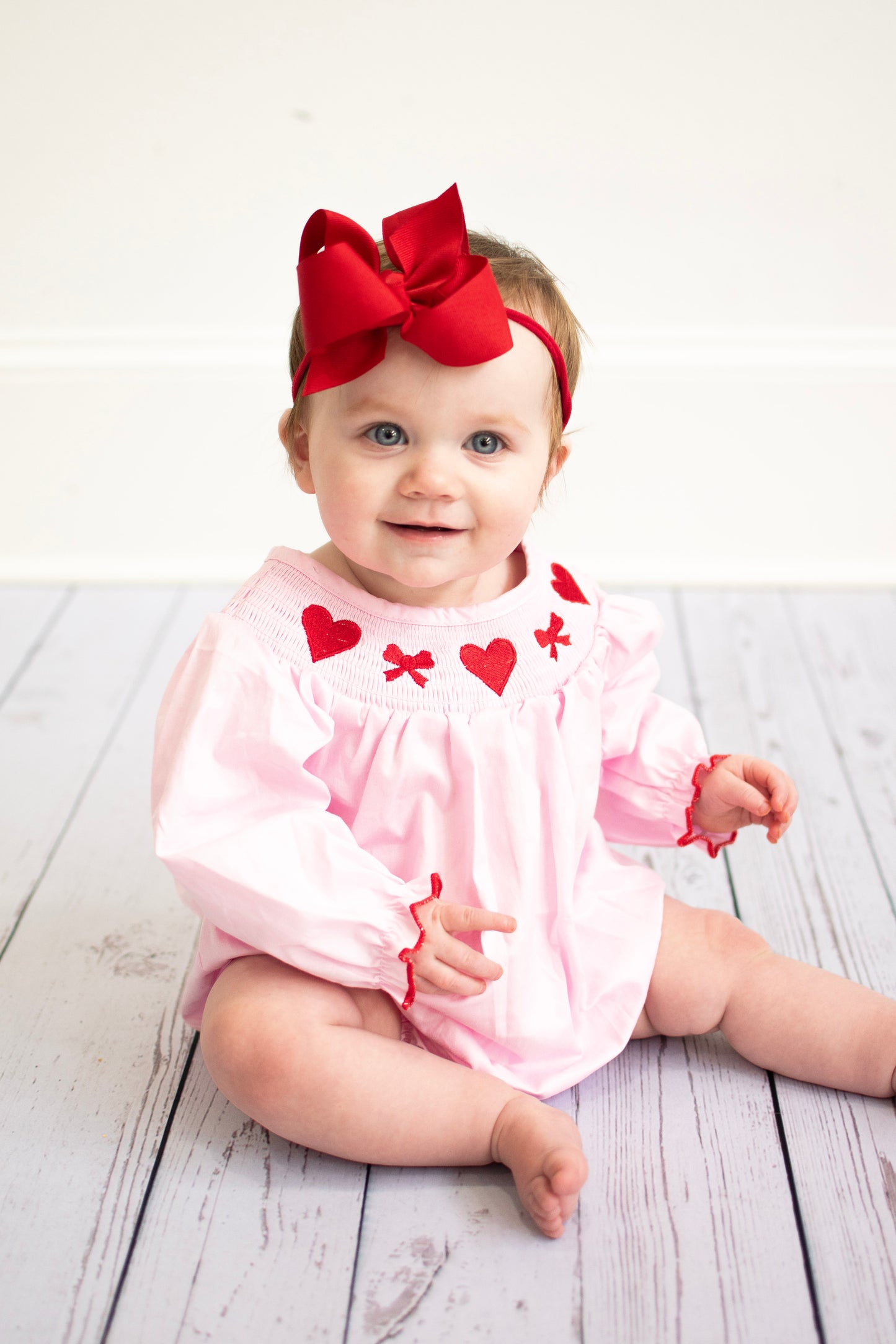 Blushing Hearts Girl Romper