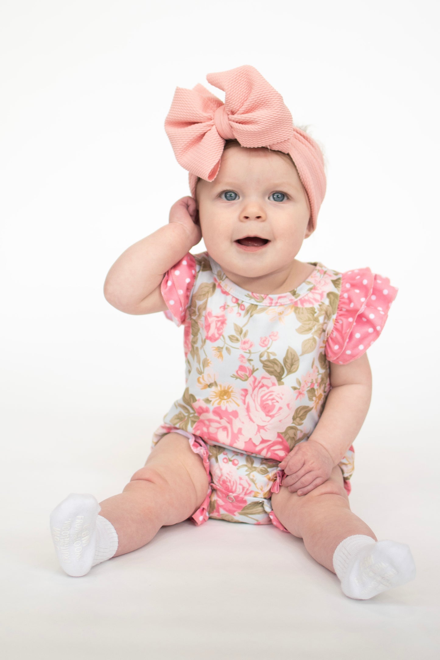 Antique Rose Baby Romper
