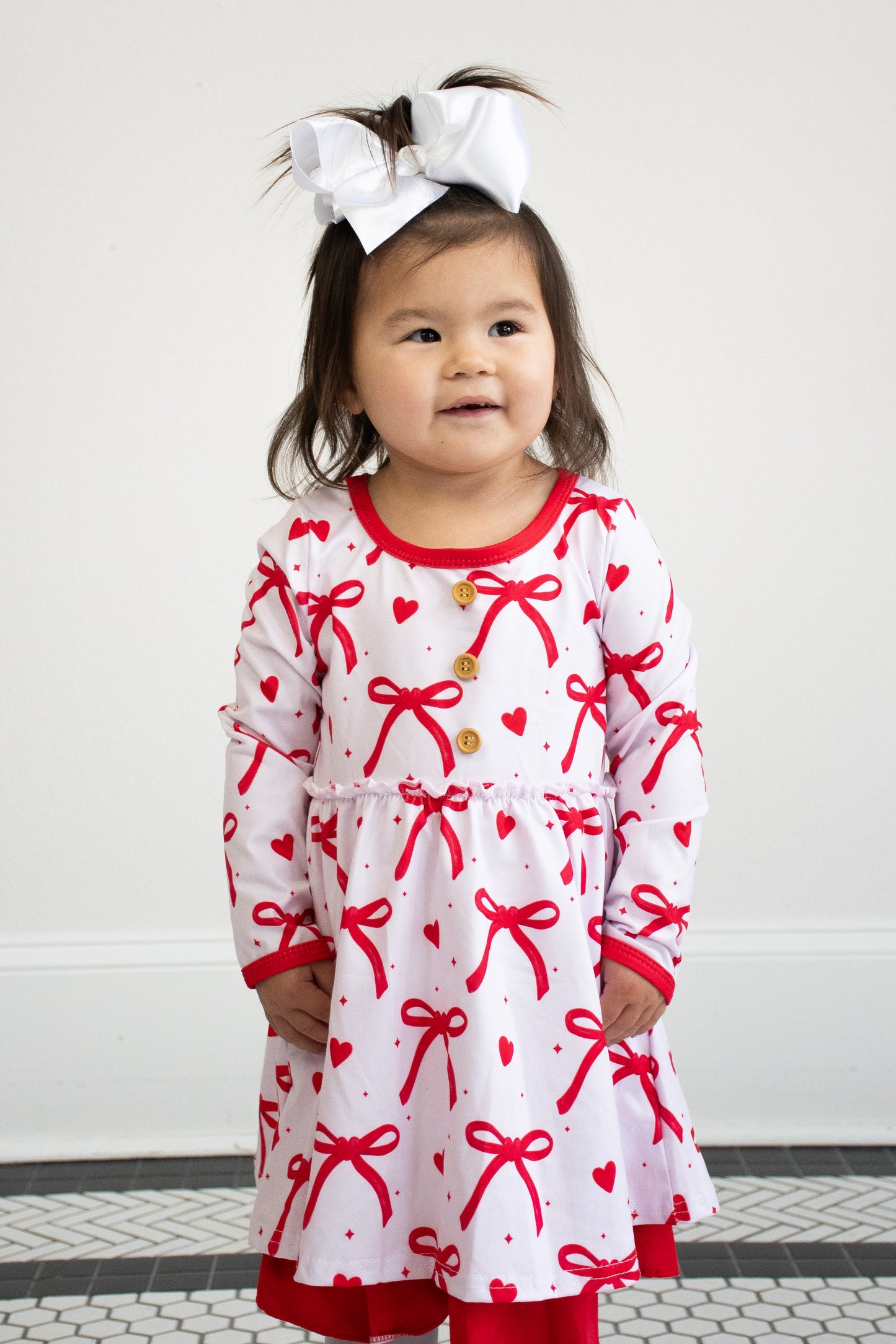 Valentine Ribbons Girls Dress