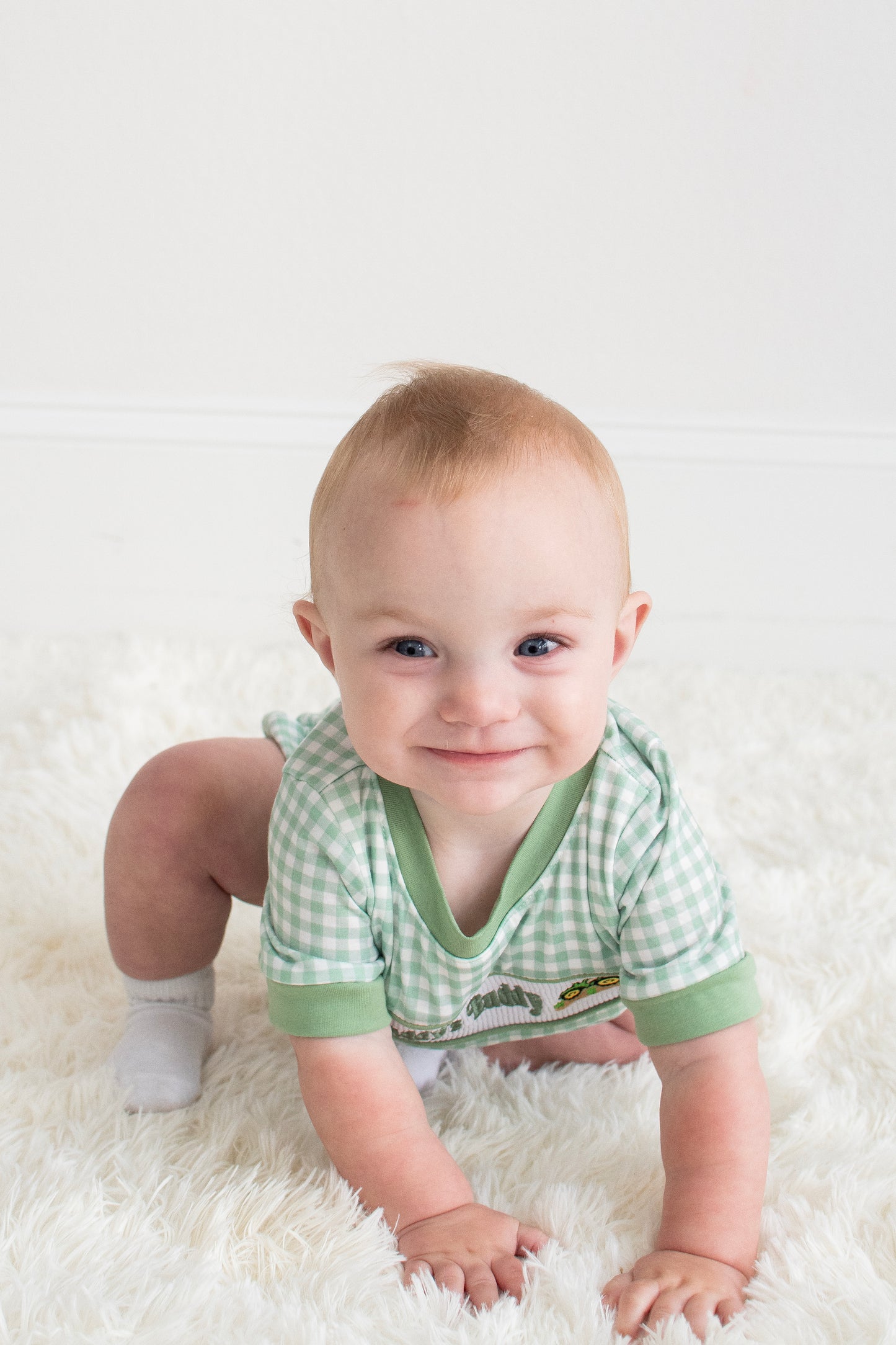 Sage Daddy's Buddy Romper