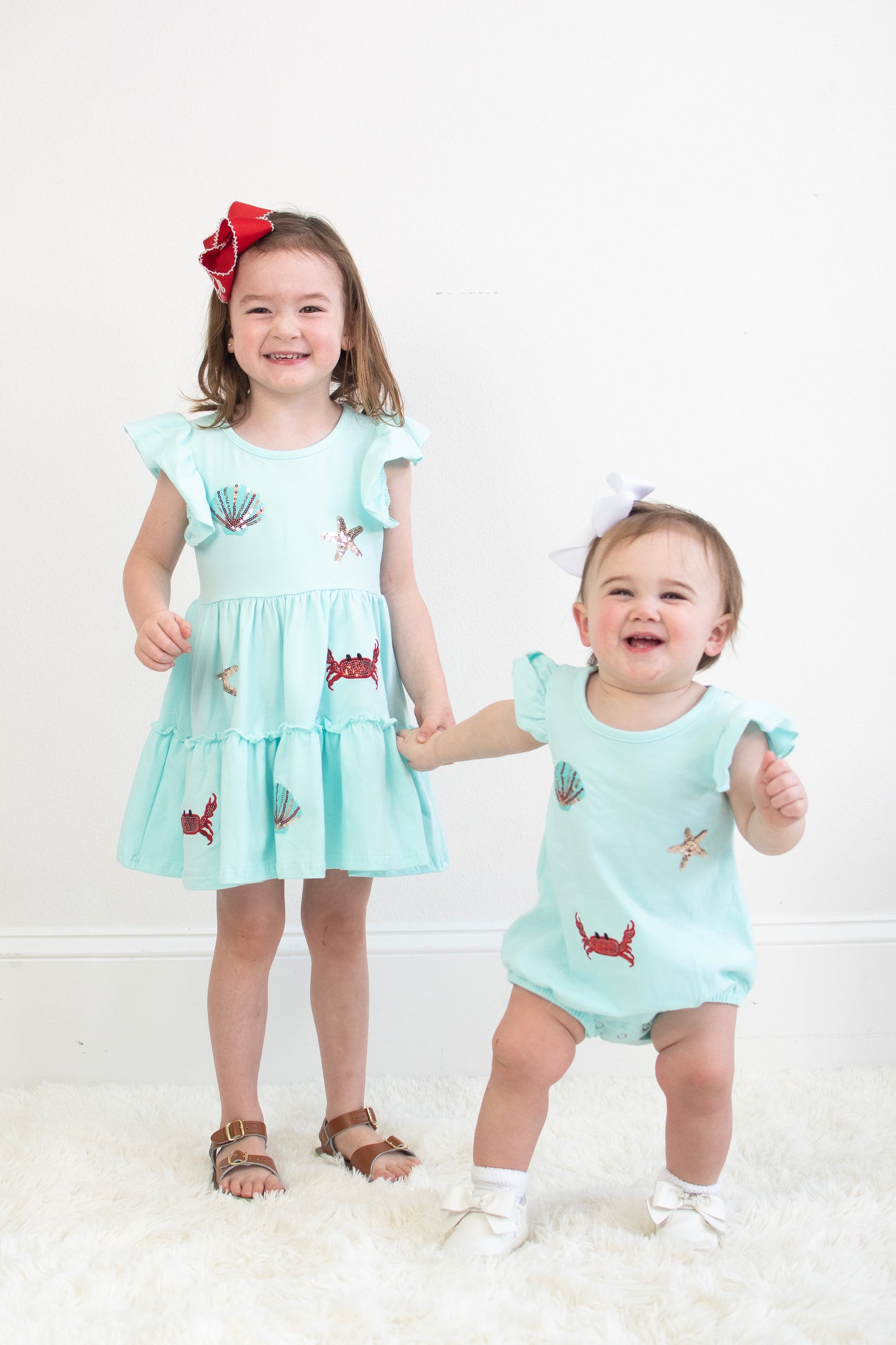 Crabby Seashell Sequin Dress