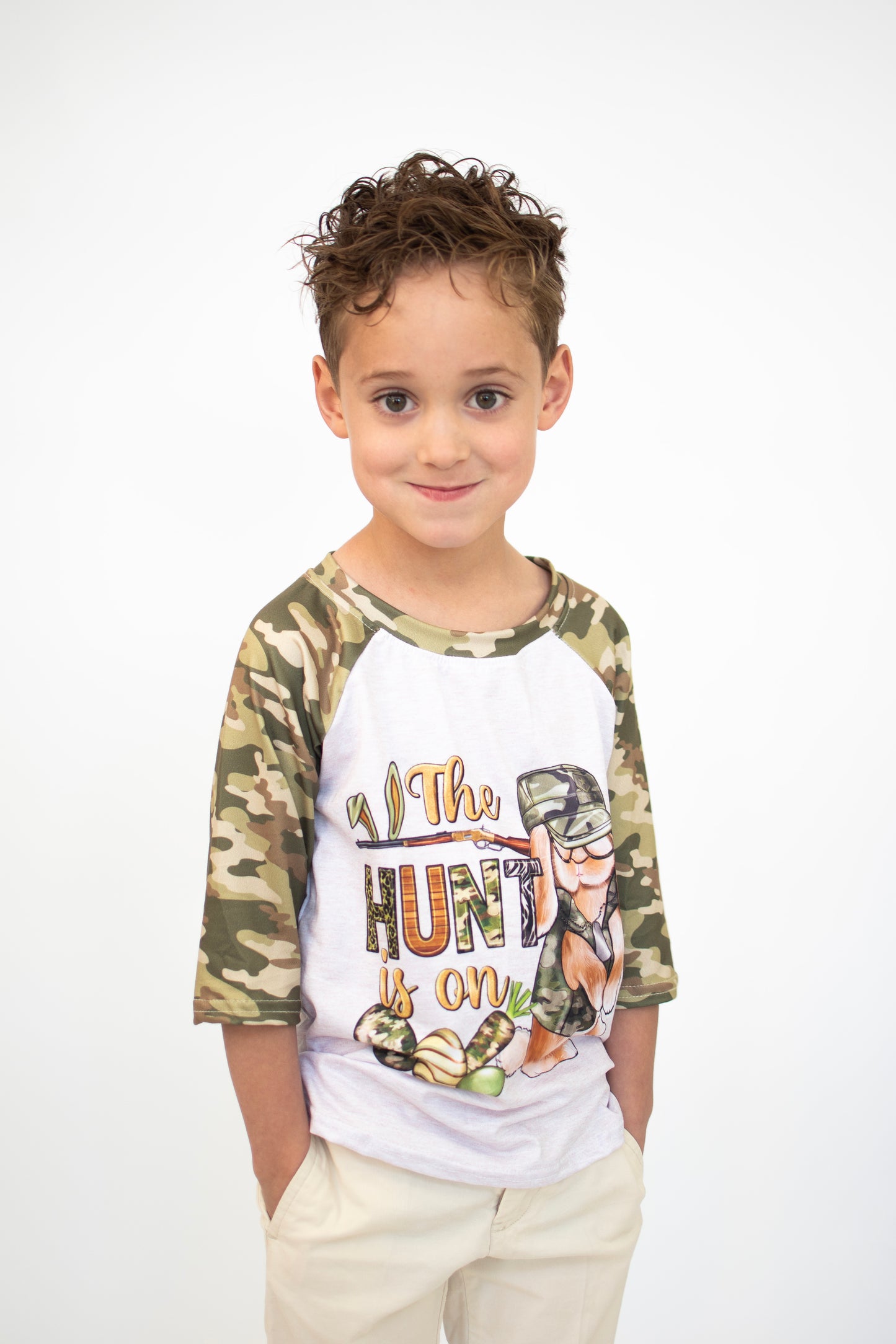 Egg Hunt Boy Raglan