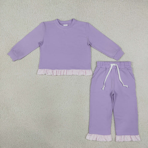 PREORDER - Lavender Ruffle Pants Set(Closes 10/5)