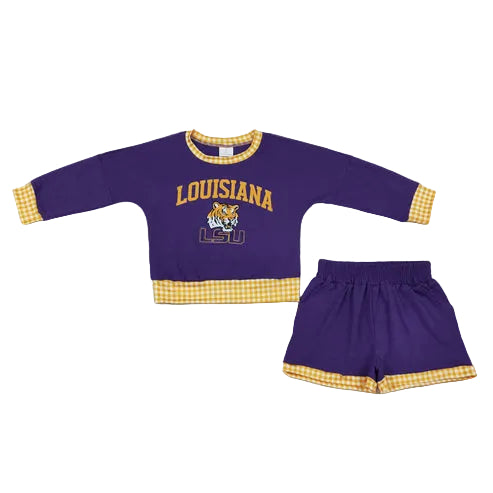 Louisiana Long Sleeve Short Set
