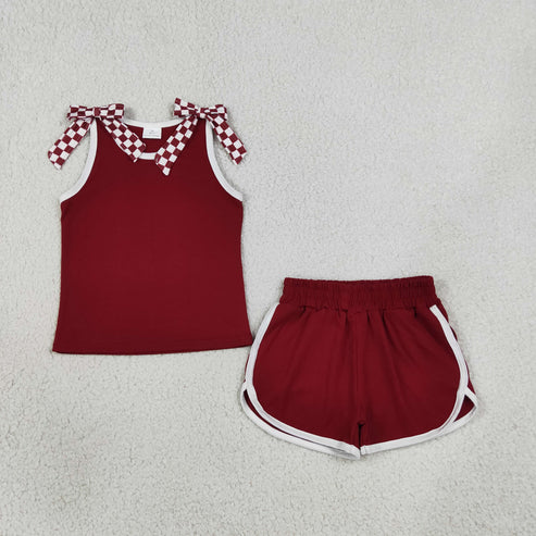 PREORDER - Maroon/White Check Track Suit (closes 9/27/26)