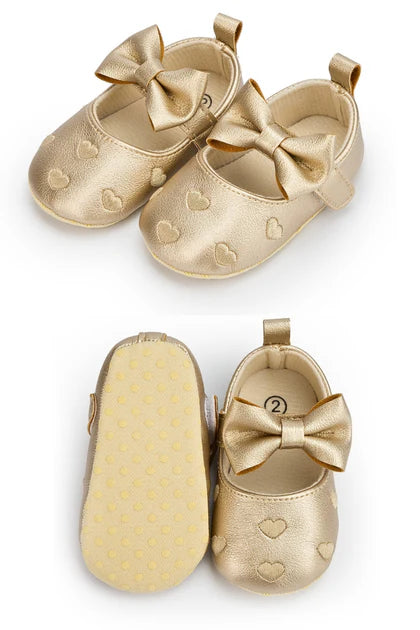 Metallic Gold Infant Shoe