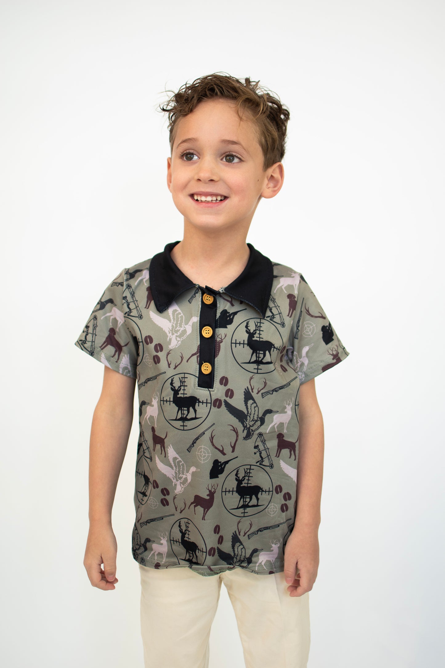 Hunt Scope Boy Collar Shirt