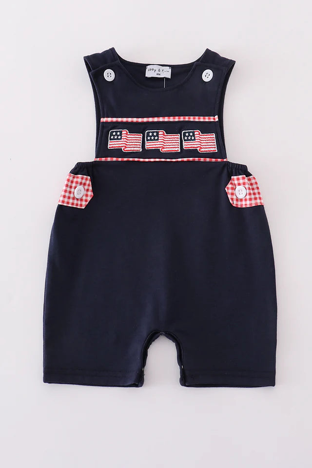 Navy Flag Embroidered JonJon