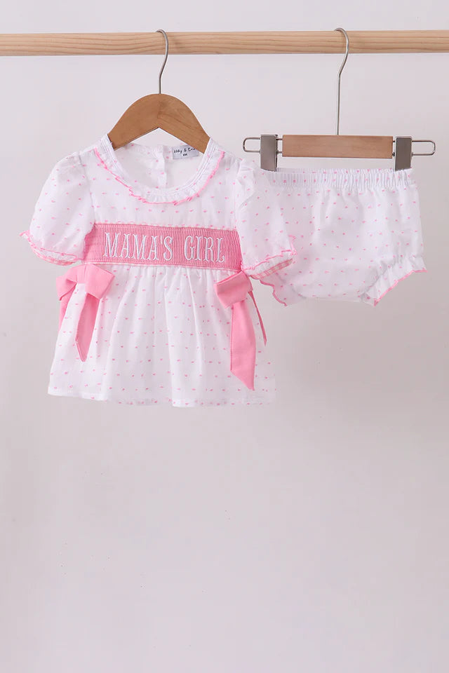 Pink MAMA'S GIRL Bloomer Set