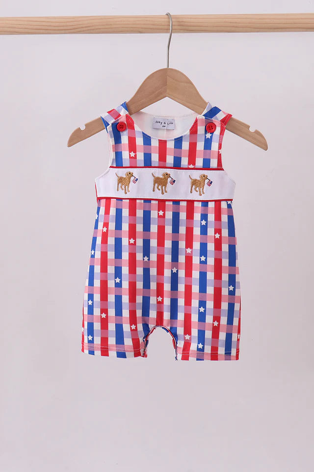 Red Puppy Plaid JonJon