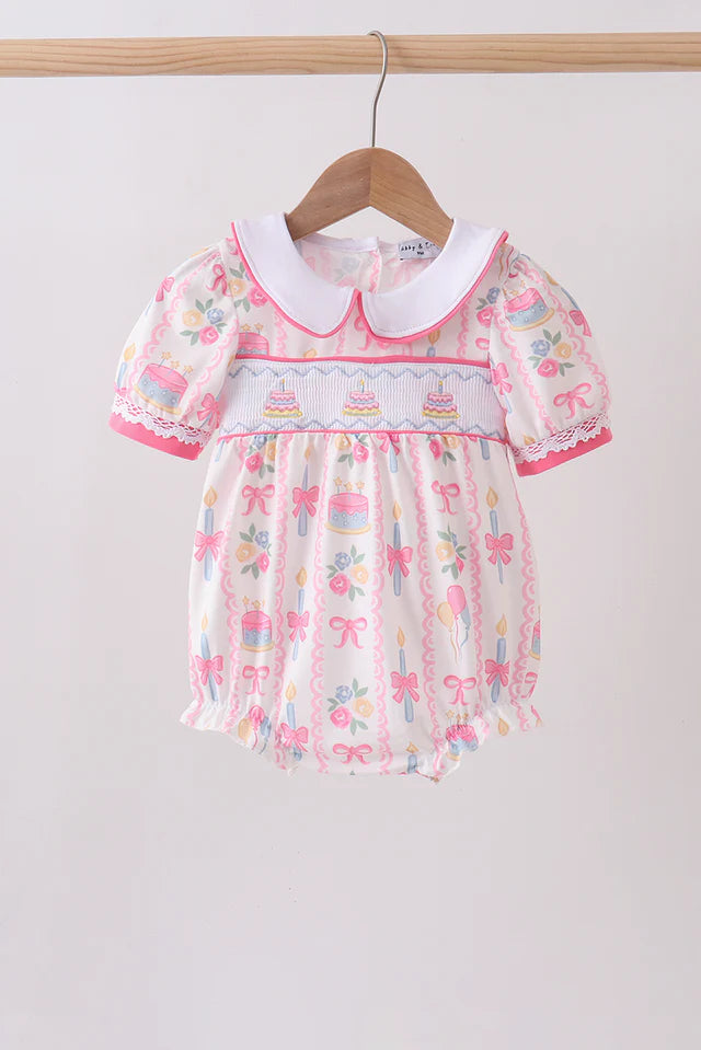 Pink Birthday Cake Romper