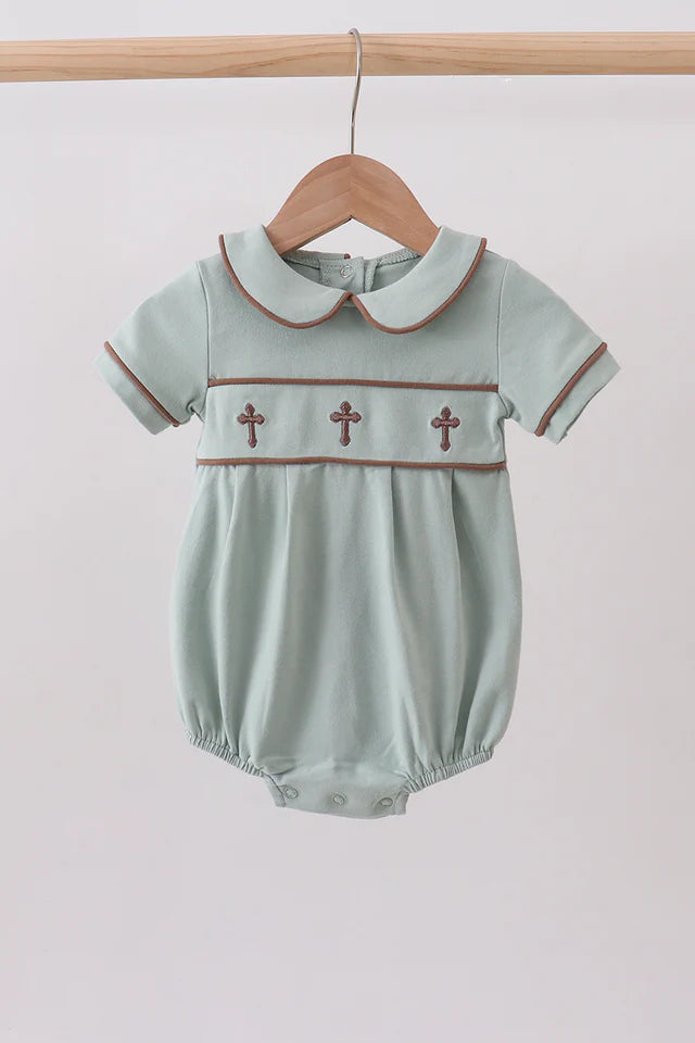 Sage 3 Crosses Romper