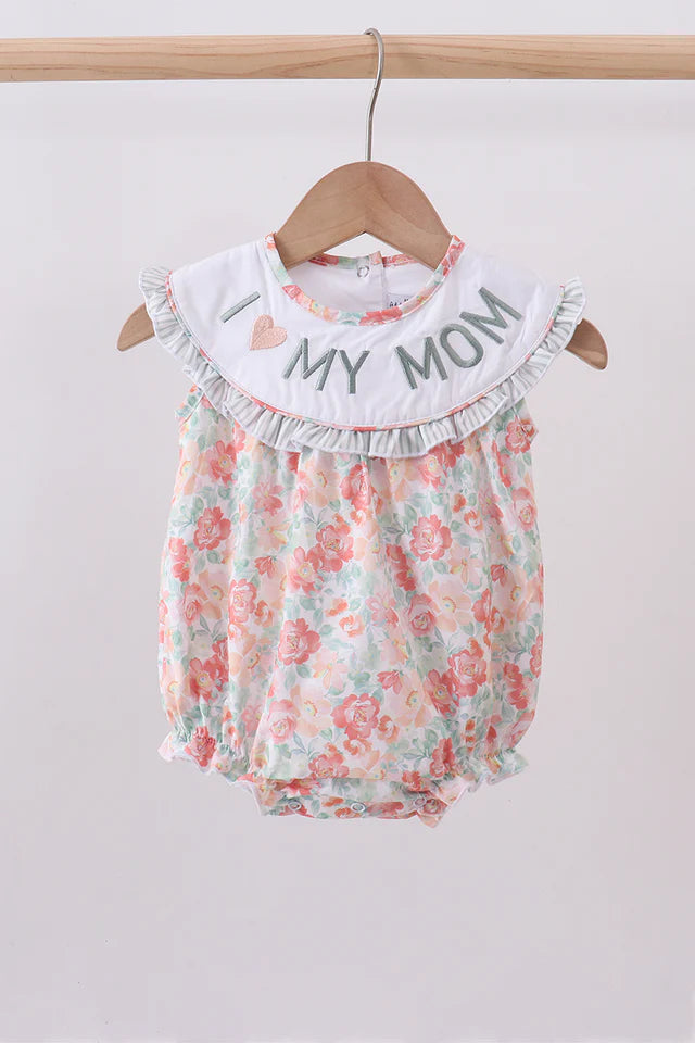 Floral I Love My Mom Bubble