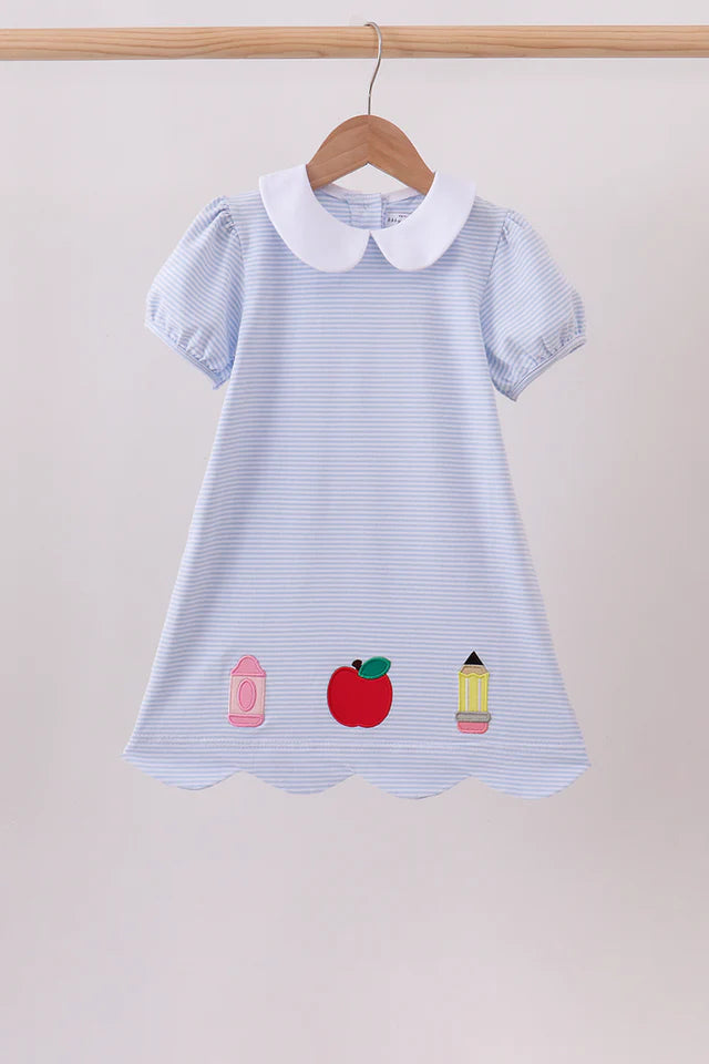 Adeline Apple Applique Dress