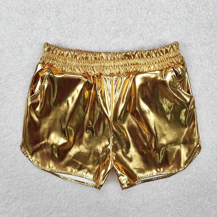 Gold Metallic Shorts