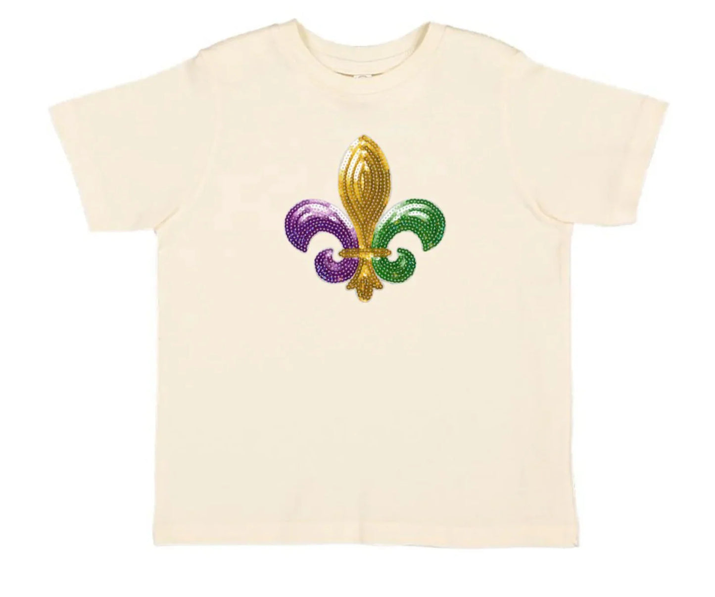 Sweet Wink Fleur de Lis Mardi Gras Sequin Shirt (2T Only)