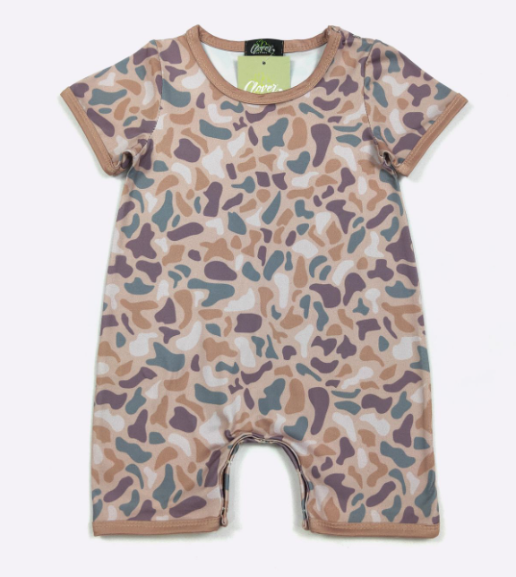 Sandy Camo Boy Romper