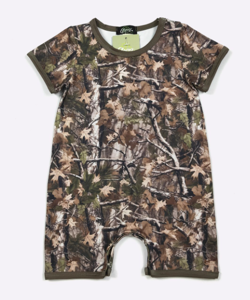 Woody Camo Boy Romper