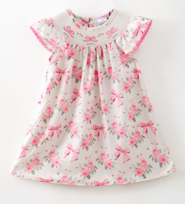 Rosebud Smocked Girl Dress