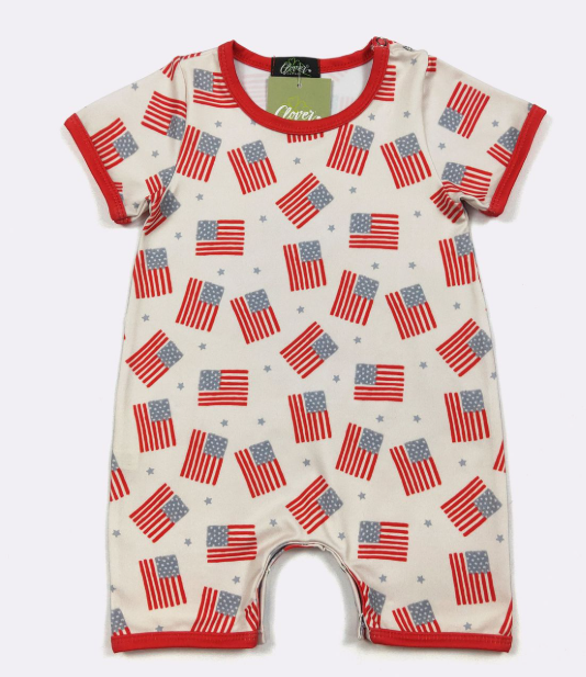 Freedom Flag Boy Romper