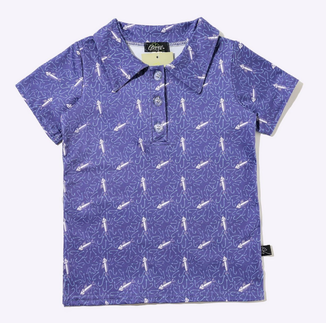 Hook 'Em Boy Collar Shirt