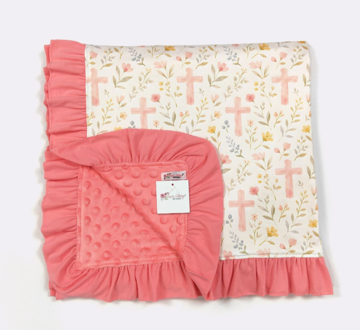 Floral Cross Blanket