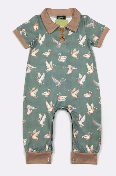 Woodrow Duck Boy Romper