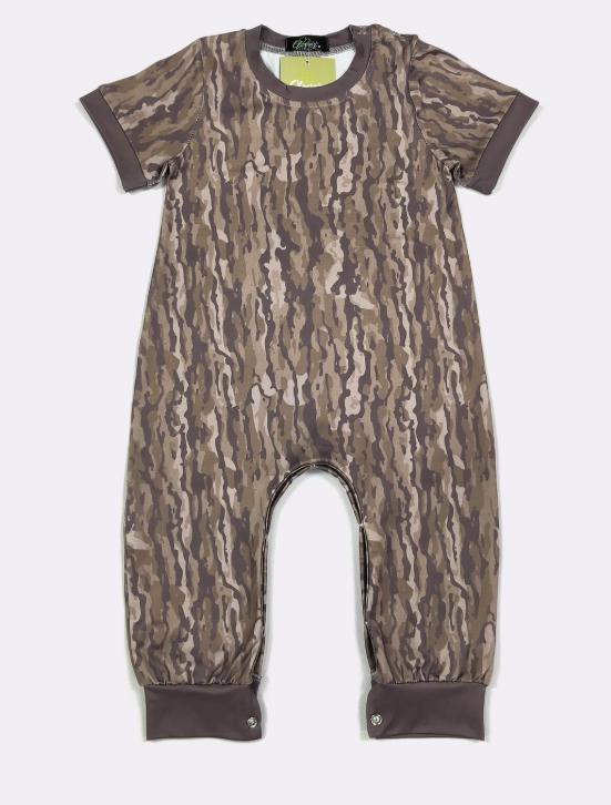 Bark Camo Boy Romper (ETA: 10/21/26)