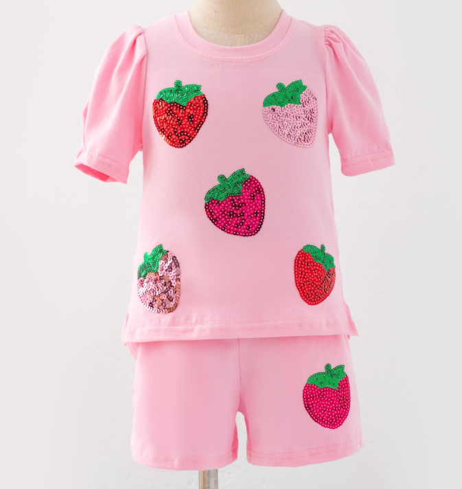 Strawberry Sequin Set