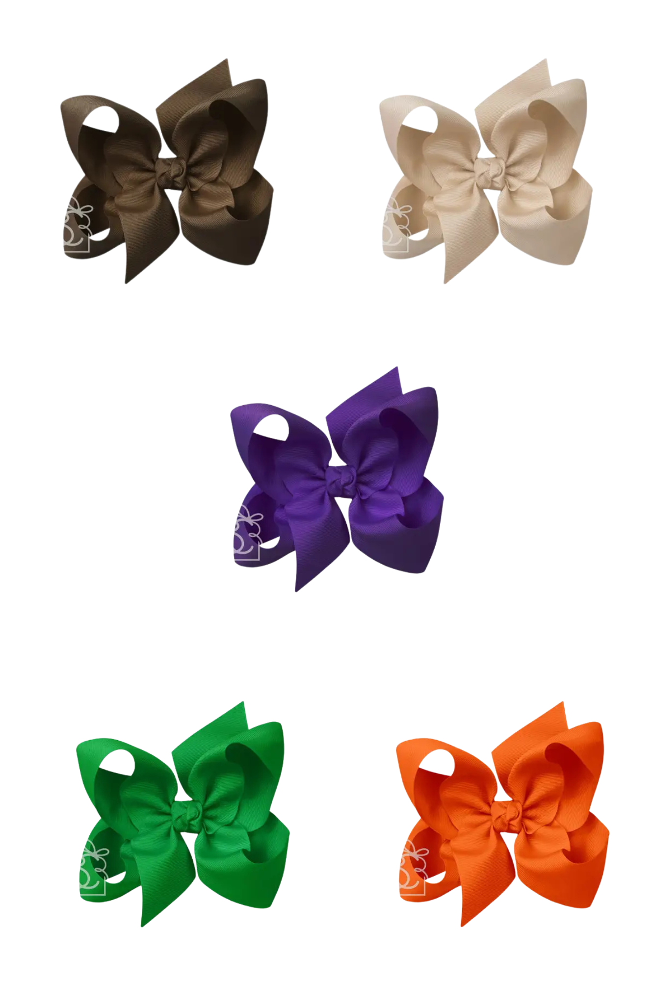 Signature Grosgrain Bow On Clip" - 6.5"
