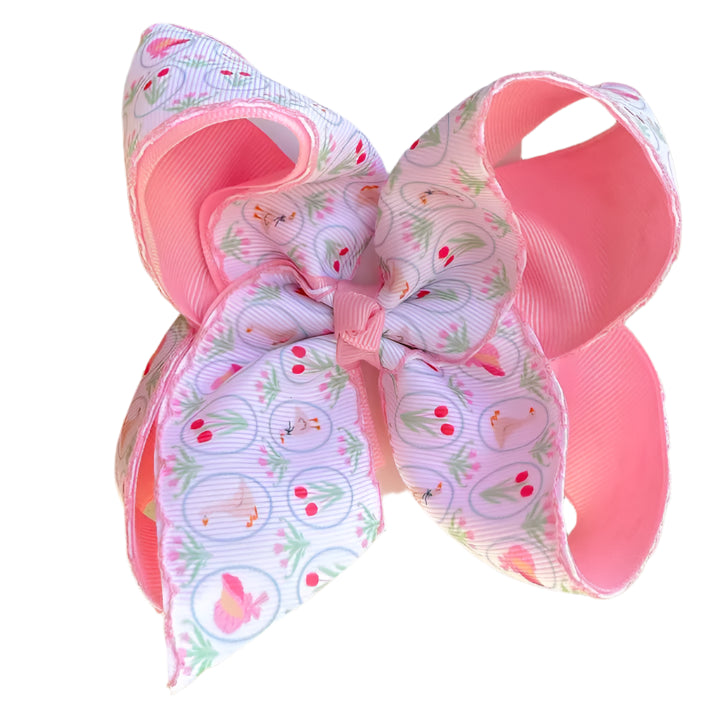 Tulips & Goose Printed Hair Bow