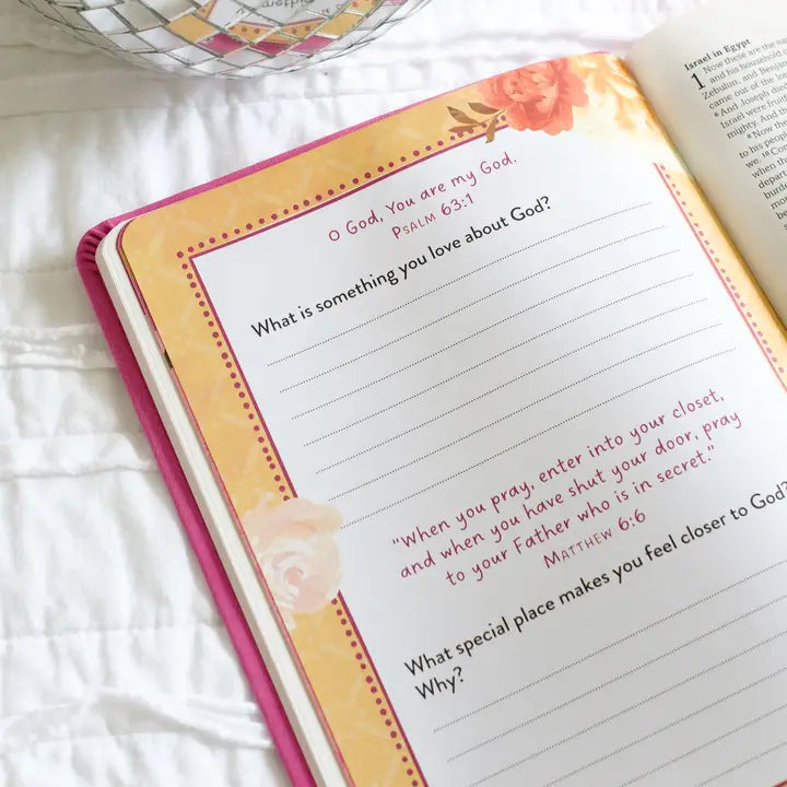 My Bible Skjv For Girls (Pink and Gold Florals)