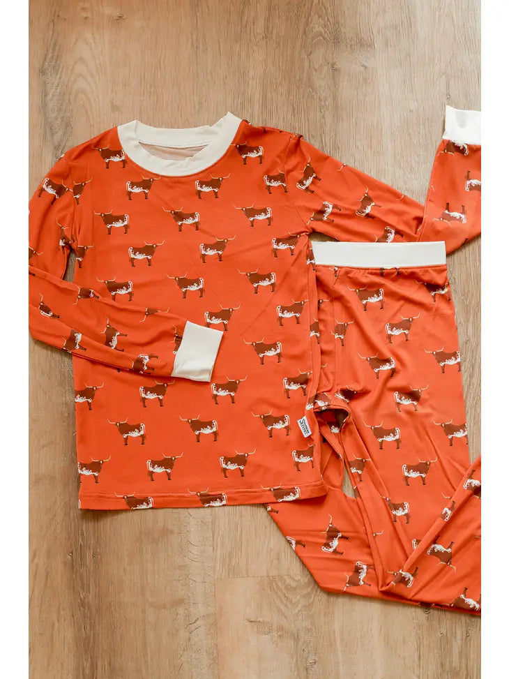Southern Slumber Bamboo Longhorn 2=Piece Pajamas
