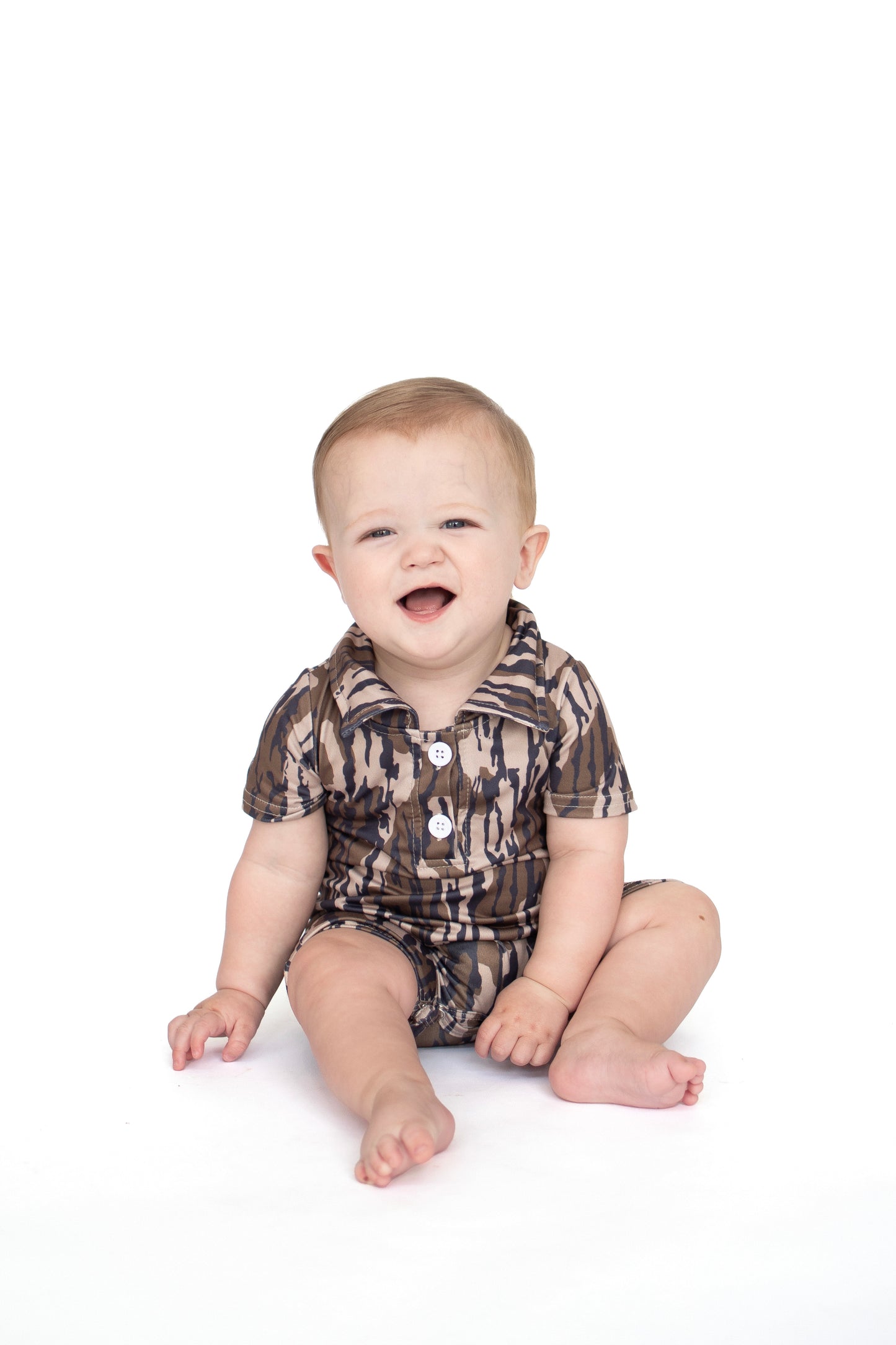 Brown Camo Romper