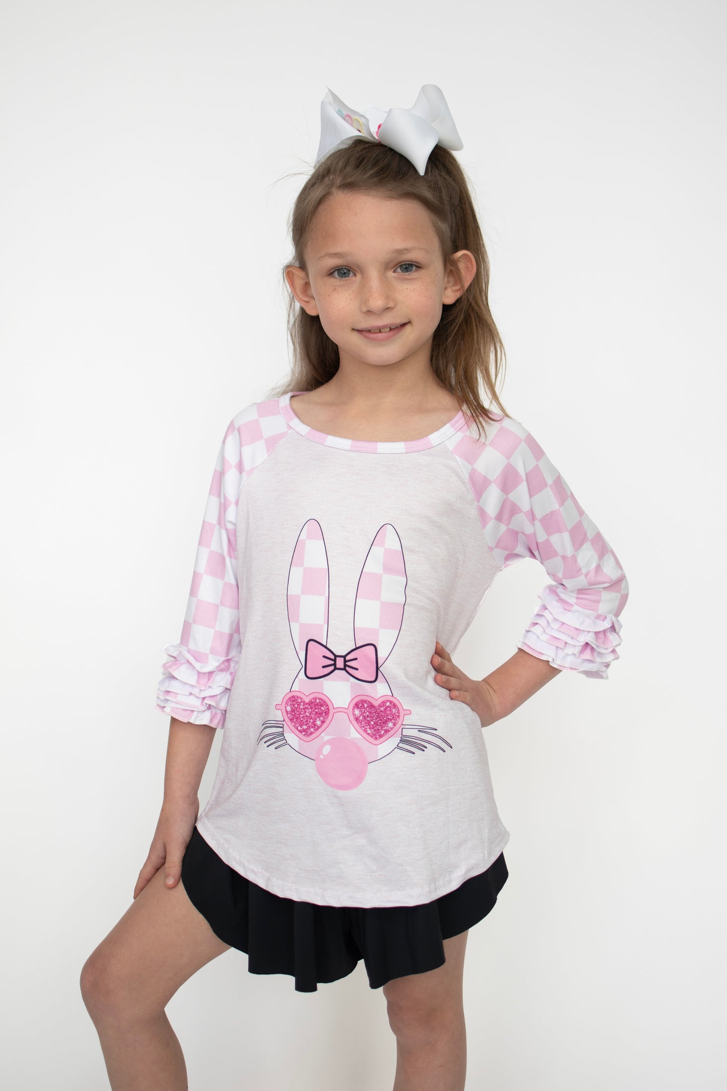 Bunny Bubble Girls Raglan